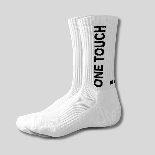 ONE TOUCH WHITE GRIP SOCKS V2.0